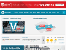 Tablet Screenshot of aktualne.cz